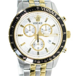 E국내품 베르사체 남자 시계 VEZCA0624 44mm 콤비 메두사 사파이어글라스 쿼츠