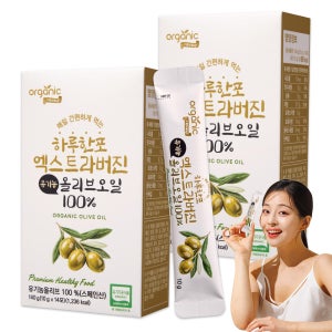 오가닉프렌즈 하루한포 엑스트라버진 유기농 올리브오일 100% 140ml, 2개