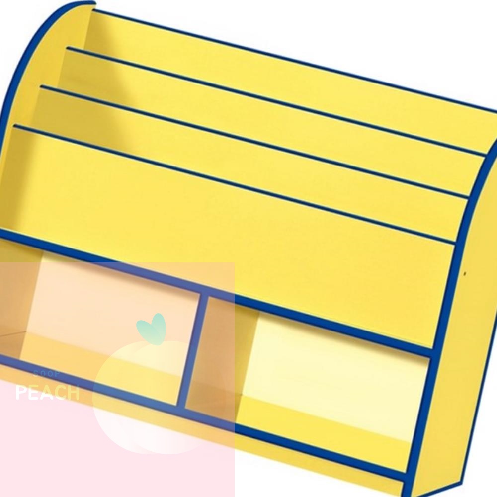 PH 원목책꽂이 유아책장 어린이책장 어린이책꽂이 노랑