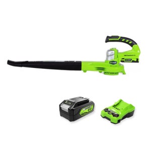 그린웍스 24V 충전 브로워 4Ah 충전기 배터리세트 송풍기 낙엽청소 잔디청소 제설