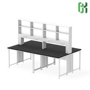 중앙실험대 선반형 실험실책상 NK실험대 / 1800x1500x1800mm 2ea(NK-C1815-2)