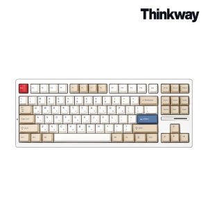 씽크웨이 TV88 유무선 텐키리스 88키 기계식 키보드 소이 밀크, 오로라 아이스크림