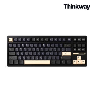 씽크웨이 TV88 유무선 텐키리스 88키 기계식 키보드 어비스 블루, 저소음 딥씨 프로