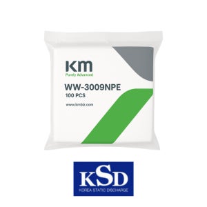 케이엠 폴리에스터 와이퍼 WW-3009NPE 9인치 크린티슈 클린룸와이퍼 Wiper