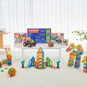 [신상품] 맥포머스 자석블럭 아이디어 스테이션 세트