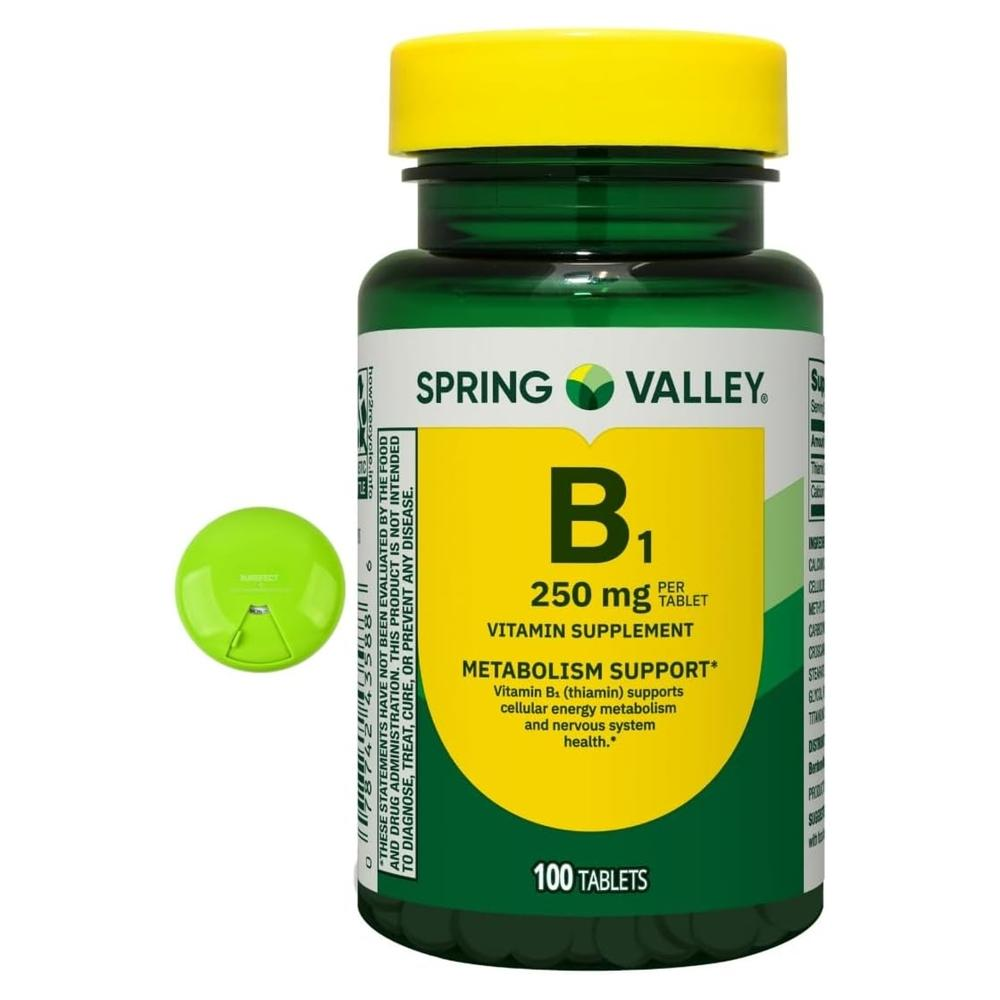 <b>스프링밸리 비타민 B1</b> 티아민 250mg 100 정