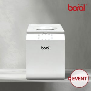 보랄 음식물처리기 고온 건조 분쇄 방식 가정용 특허 받은 에어덕트 필터 5.5L BR-JH5500FWD 사각