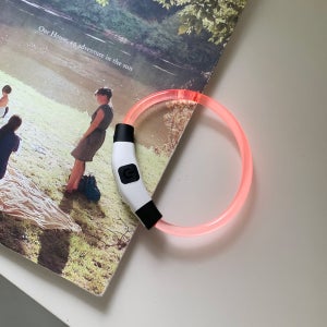 야광 강아지산책 LED 목걸이 충전식 소형견 중형견 대형견 밤산책목줄