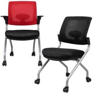 알파고 메쉬 회의용 회의실 의자 팔무 블랙