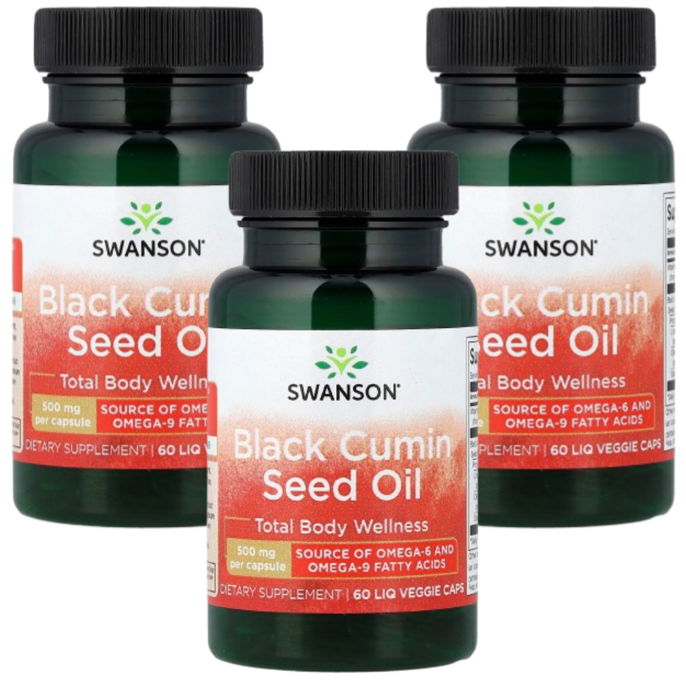 스완슨 <b>블랙</b> 커민 <b>씨드</b> 시드 <b>오일</b> 500mg 60캡슐 3개