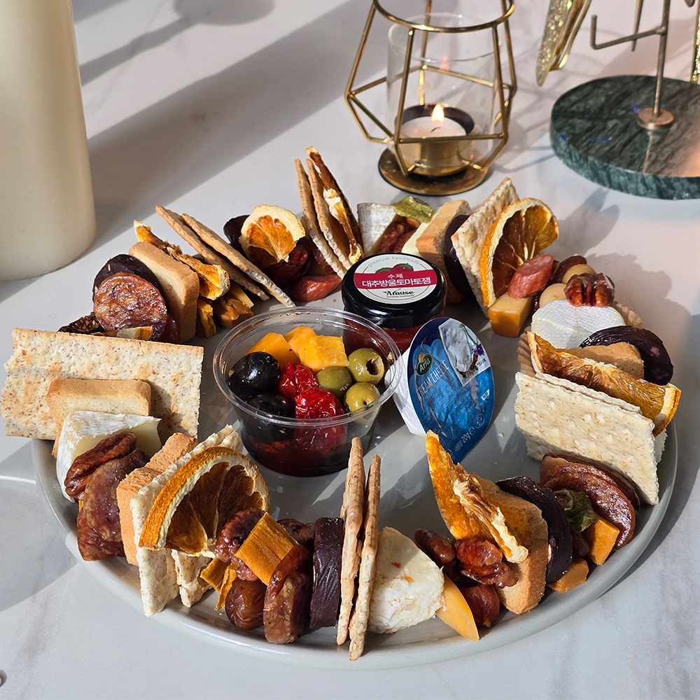21종 치즈플래터 4-5인 와인안주 위스키 집들이 파티 캠핑 여행 피크닉