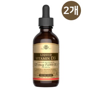 솔가 액상 비타민D3 125 mcg 오렌지 59ml, 2개