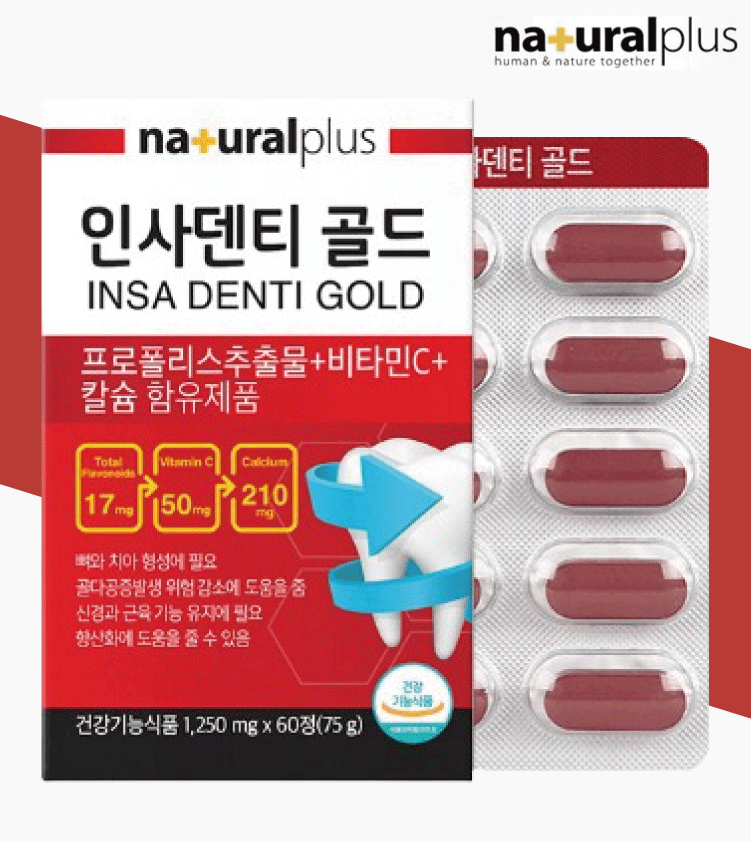 인사덴티 골드 프로폴리스 효능 <b>잇몸염증</b> 입속<b>염증</b> 2개월