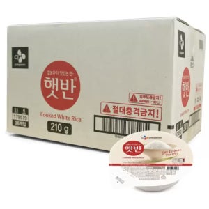 CJ 햇반 둥근햇반 210g x 36개 밥한공기 코스트코 기본밥 벡미 즉석밥
