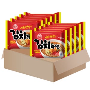 오뚜기 김치라면 봉지라면(10개)