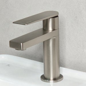 세면기 세면대 원홀수전 스텐무광 사각고급 화장실 욕실 수도꼭지 2001