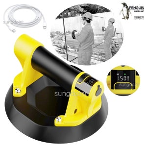 USB 충전식 흡착기/흡착판 디지털표시창 RM1 (200mm/150kg) 유리운반 타일운반