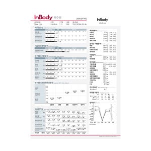 [소모품] 인바디 체수분 결과지 / 인바디 용지 / 결과 용지