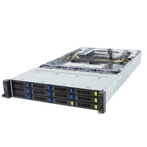 GIGABYTE- 2GPU 2U intel (8+4)BAY R283-S93-AAL1 (+CPU+RAM+SSD+HDD+GPU / Option Select) 2700(1+1)