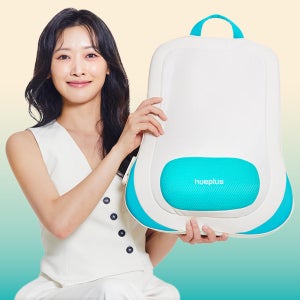 [포토리뷰 2천점 적립]휴플러스 체어형 등 허리 쿠션 안마기 의자 마사지기