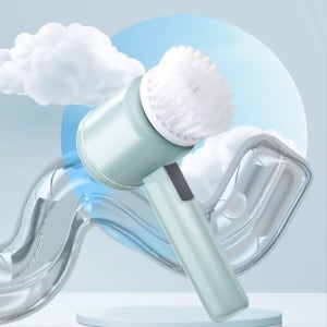 접이식 전동 청소솔 IPX5 방수 충전식 무선 욕실 변기