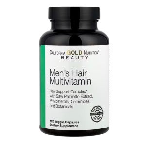 캘리포니아 골드 남성용 헤어 종합비타민 120베지캡슐
