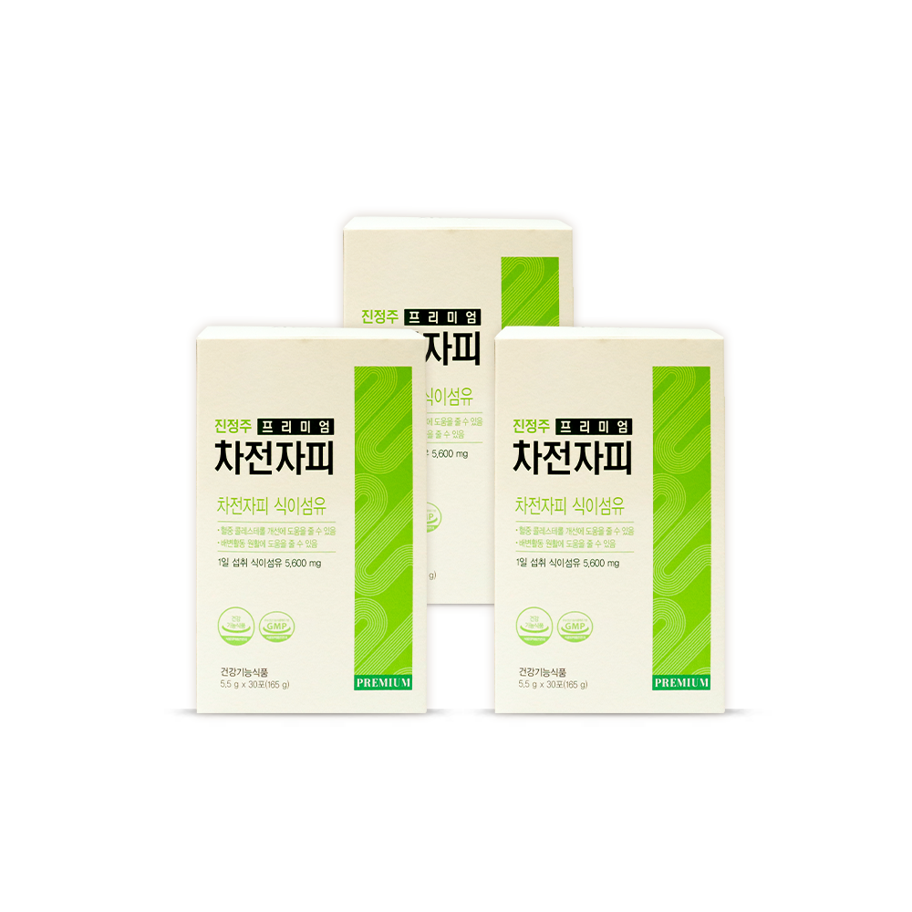 [행사]<b>진약사몰</b> 진정주 프리미엄 <b>차전자피</b> 3통