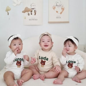 라라꼼므 달곰 그래픽커스텀바디슈트 태명 출산 백일 돌 아기옷 선물 조리원동기촬영