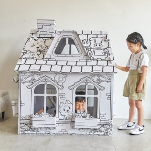 페이퍼 하우스 어린이 아동 색칠하는 놀이집 DIY