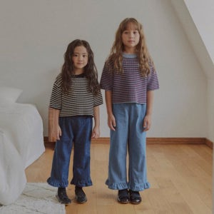 25가을 벨로 프릴데님팬츠 (S~JM)