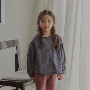 25가을 벨로 밀크체크블라우스 (S~JM)