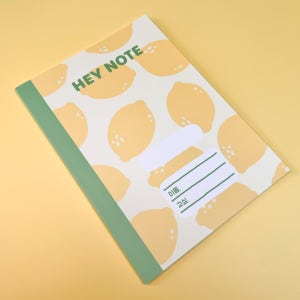 헤이노트 초등 고학년 무지노트 줄공책 (레몬)