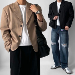 크롭블레이저 남자블레이저 정장마이