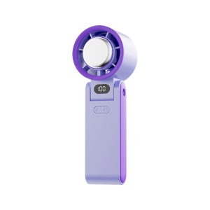 SAMSEA 휴대용 무선 급속 냉각 각도 조절 손선풍기 퍼플