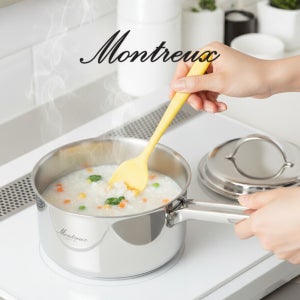 몬트렉스 무연마제 편수 냄비 통5중 스텐 16cm 1인 냄비