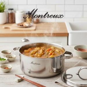 몬트렉스 무연마제 통5중 곰솥냄비 24cm 인덕션 젖병열탕소독