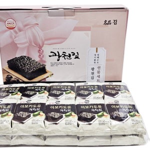 [아보카도유 광천김16봉] 김세트 반찬김 광천김 김자반 추석 설날 명절 선물세트