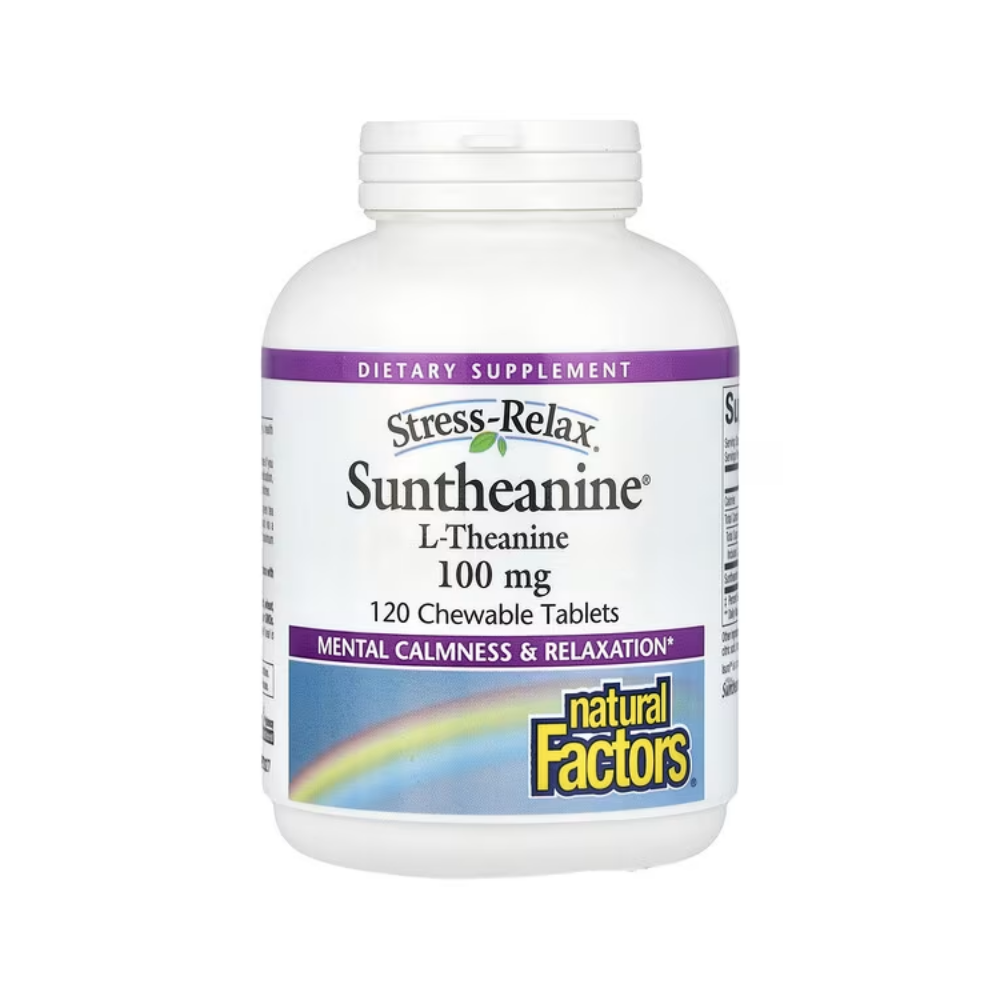 내추럴팩터스 L 테아닌 <b>썬테아닌 100mg</b> 츄어블 120정