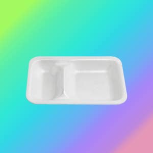 PSP 2칸 찬기 반찬용기 4000개 발포 스치로폴 N배송