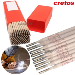 cretos 스텐레스 피복 아크봉 (5kg) AWS E308 스텐 용접봉 SUS304 용접