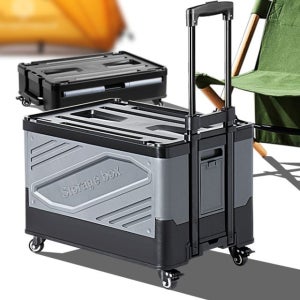 폴딩박스 캠핑카트 수레 캐리어 오픈형 손수레 구르마 폴딩박스 그레이