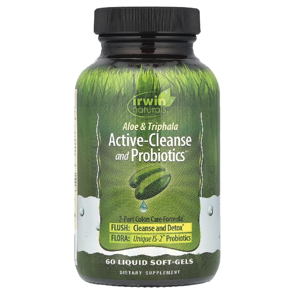 어윈내추럴스 알로에 트리팔라 <b>액티브</b> <b>클렌즈</b> Active Cleanse <b>프로바이오틱</b> 60정