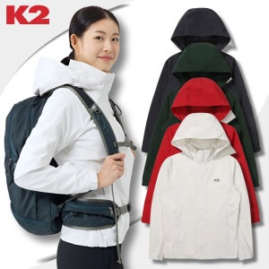 K2 바람막이 써라운드 방수 여성 후드 탈부착 등산자켓