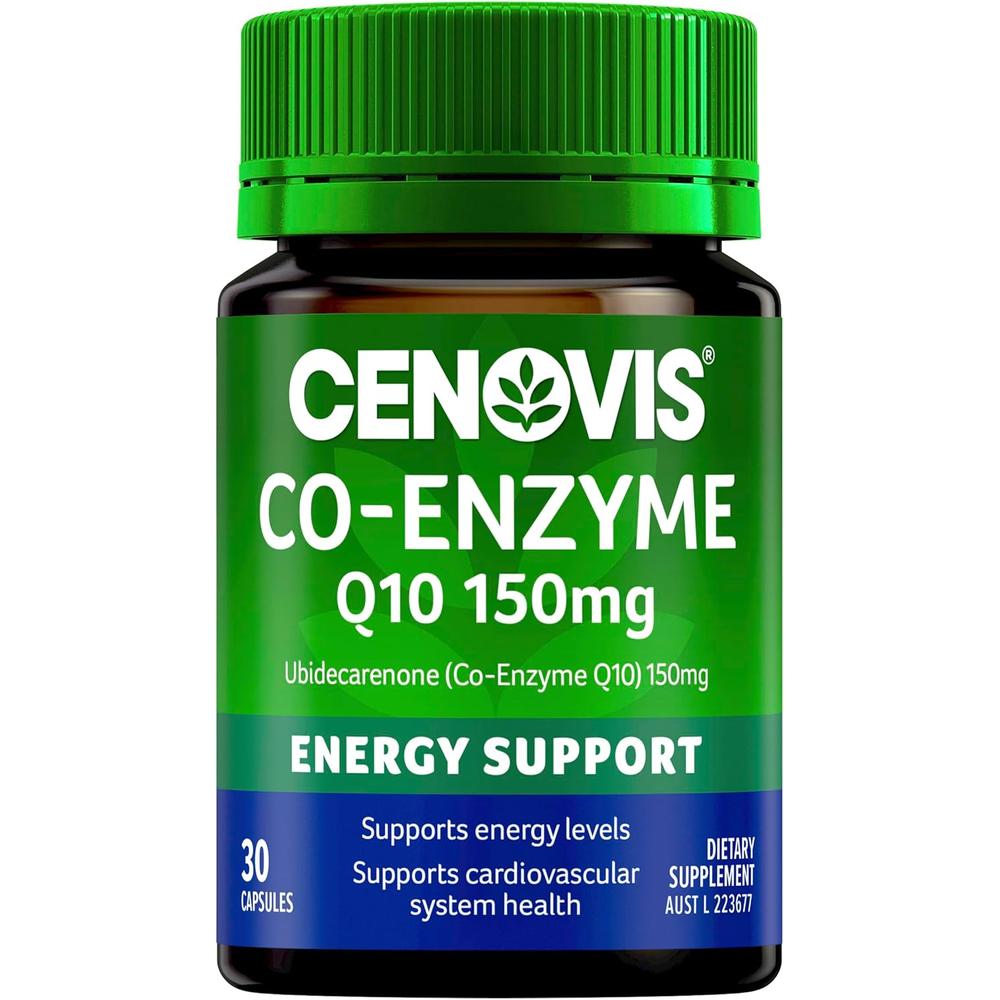 호주 세노비스 Cenovis Co-Enzyme <b>Q10</b> 코<b>엔자임</b> 큐텐 150mg 캡슐 30정