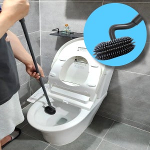 길이조정 실리콘 변기솔 변기 소변기 틈새 청소솔