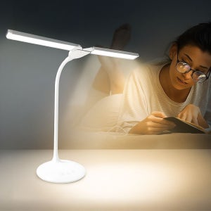듀얼헤드 무선 LED 스탠드 모아서 집중조명 펼쳐서 광역조명 학습용 독서등
