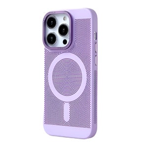 오크샵 최강 통풍 맥세이프 발열 방지 쿨링 마그네틱 아이폰 케이스 라벤더, 아이폰16 프로 맥스