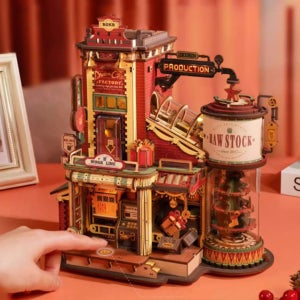 미니어처 만들기 하우스 소품 로보타임 DIY 크리스마스 선물공장 로라이프