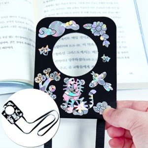 시니어 추석 만들기활동 자개 돋보기 치매예방 소근육발달 인지발달 프로그램 (4인용)