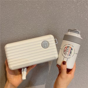 2021 중국 스타벅스 우주비행사 캄부카스테인레스 빨대컵 280ml+미니레디백 세트